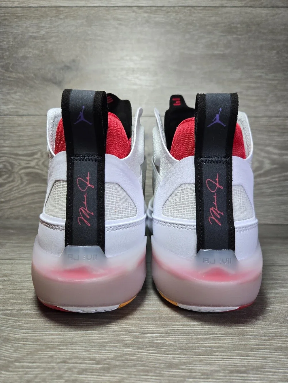 Air Jordan XXXVII 37 Hare Mens Size 11 White / True Red-Light Silver DD6958 160